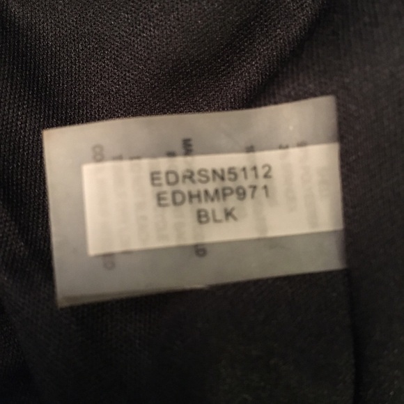 Ellen Tracy sleeveless black dress with beaded neckline - Picture 6 of 11